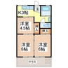中山アパート 3Kの間取り