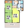 シャルマンドミールＡ 3Kの間取り