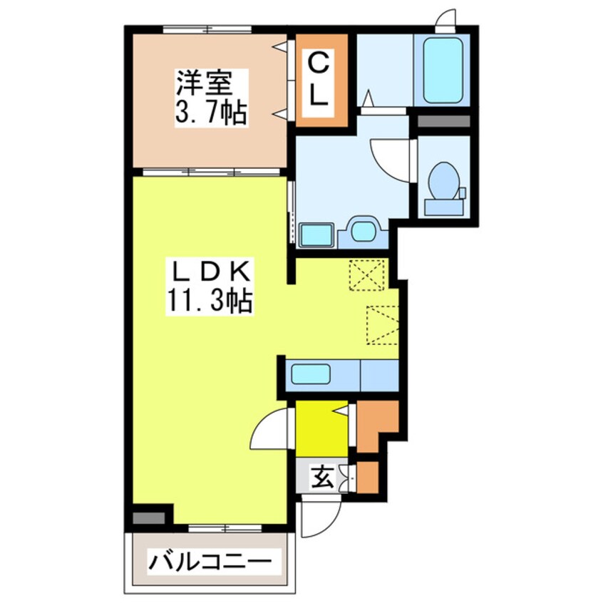 間取図 グリーンアベニューＥ