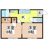 本町ニューハイツ 2Kの間取り