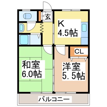 間取図 湯ったりハイツ