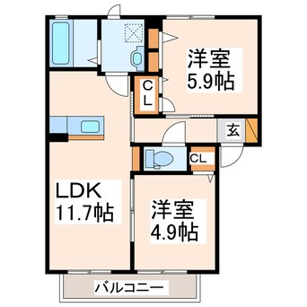 間取図 シャーメゾン・ルミエールⅡ