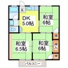 グリーンハイツⅤ 3DKの間取り