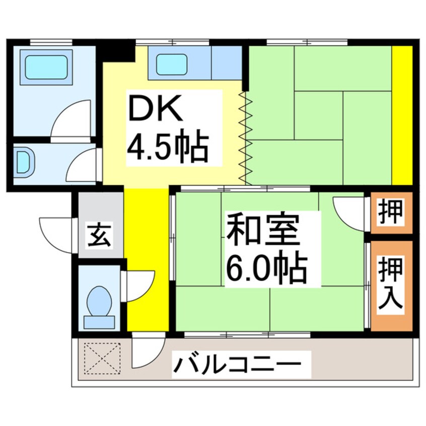 間取図 黄金ハイツ