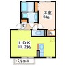 エルパティオⅡ 1LDKの間取り