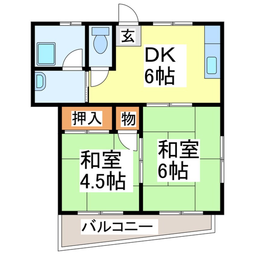 間取図 植柳アパート