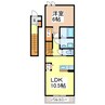 グランツ絆Ａ 1LDKの間取り