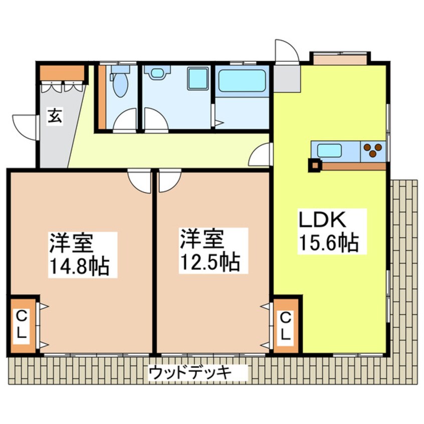 間取図 フローラルハイツ宮原