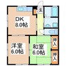ＭＲマンション 2DKの間取り