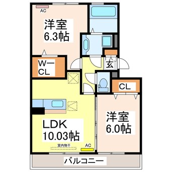 間取図 ライジングサン西宮Ｂ