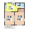 コーポ瀧 2DKの間取り
