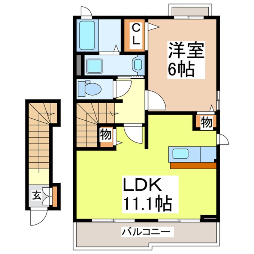 間取図 ＮＭＯＮ・Ⅱ　Ｉ
