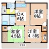 田中町貸家 3DKの間取り