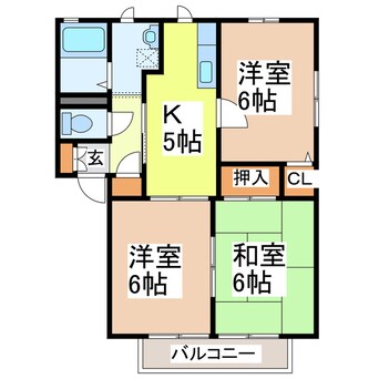 間取図 グランドールＡ