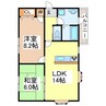 ピースＡ 2LDKの間取り