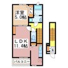 ＡＬＢＡ－ＣＡＳＡⅣ 1LDKの間取り