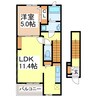 ＡＬＢＡ－ＣＡＳＡⅣ 1LDKの間取り