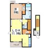 ＡＬＢＡ－ＣＡＳＡⅣ 1LDKの間取り
