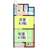 フォゼットハウスB 2Kの間取り