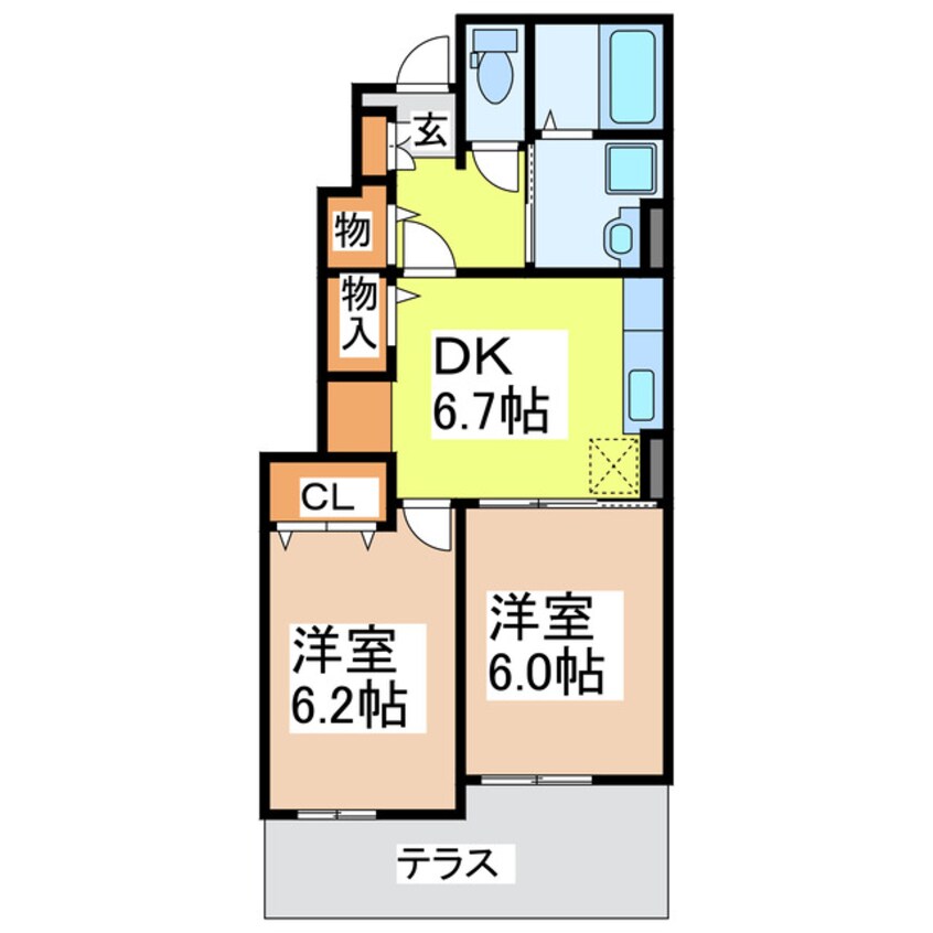 間取図 アルコ　バレーノ