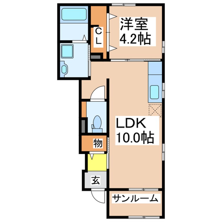 間取図 VENEZIA ROSA