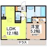 ライジングサンⅢ 1LDKの間取り