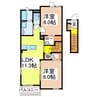 サンシャイン桜Ⅰ 2LDKの間取り