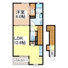 ＮＭＯＮ・Ⅱ　Ｋ 1LDKの間取り