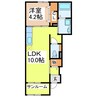 ＮＭＯＮ・Ⅱ　Ｋ 1LDKの間取り