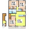 ノーブル新地Ⅰ 3LDKの間取り