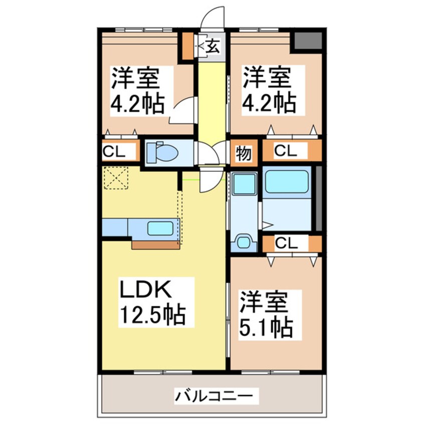 間取図 アベリア