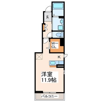 間取図 Ｐｉａｇｅｔ萩原