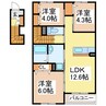 メゾンド・マレ 3LDKの間取り