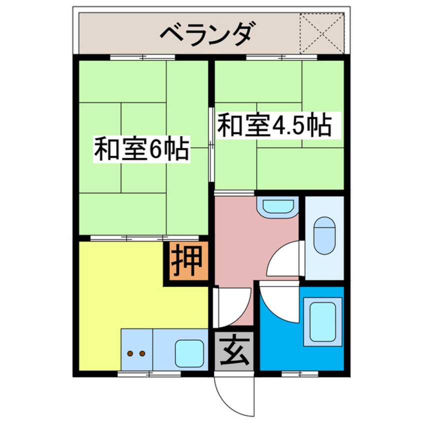 間取図 北岡アパート