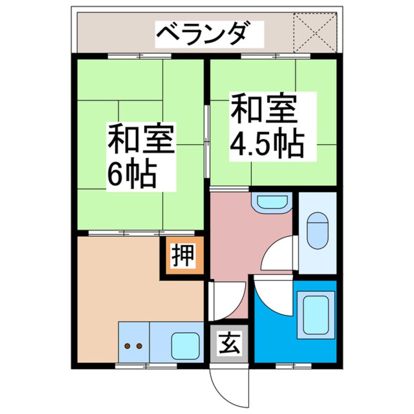 間取図 北岡アパート