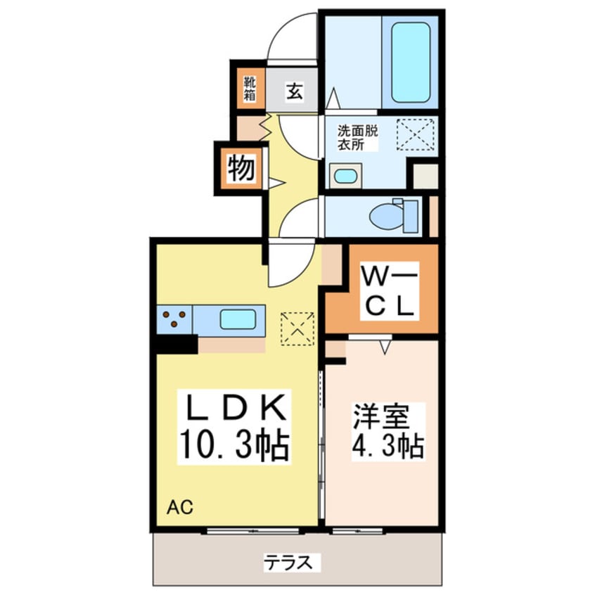 間取図 クレスト新地