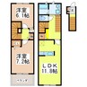 Villa Y Ⅰ 2LDKの間取り