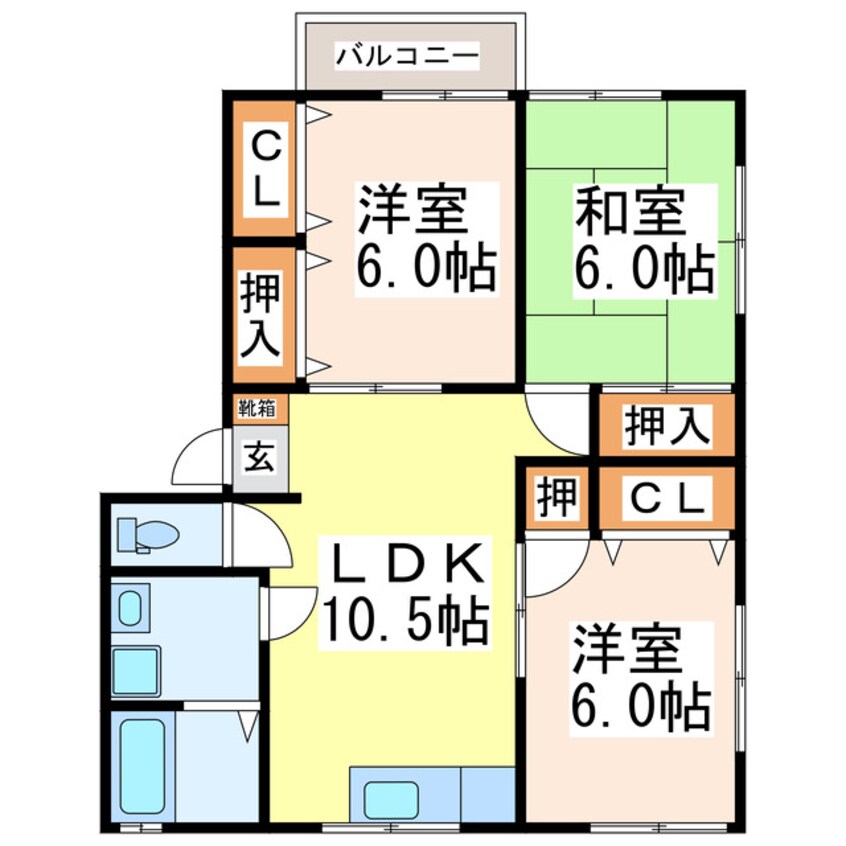 間取図 深田アパートⅡ