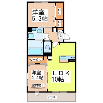 間取図 サニーフラット新八代