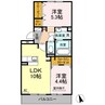 サニーフラット新八代 2LDKの間取り