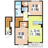 グレイスガーデンⅡ 2LDKの間取り