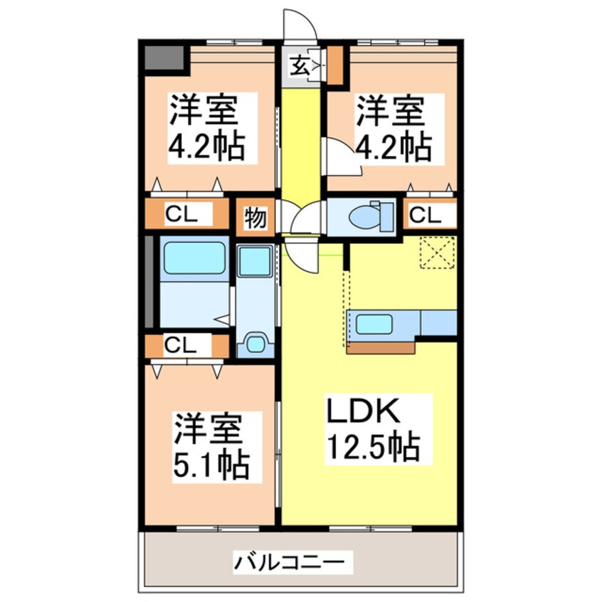 間取図 グラン・リュミエール