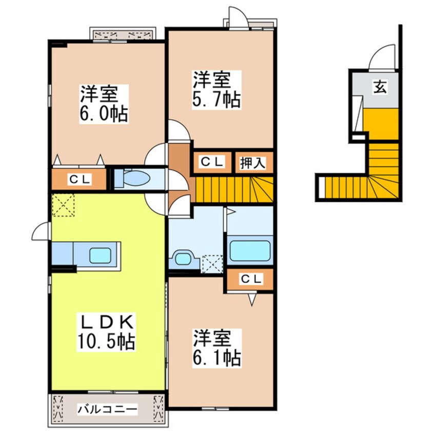 間取図 Villa　アニバ　Ⅰ