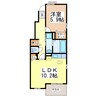 ラグランジュ 1LDKの間取り
