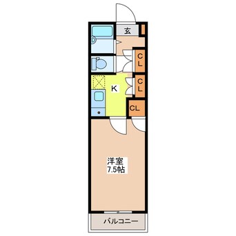 間取図 グランドキャッスルトウジン熊本Ⅲ