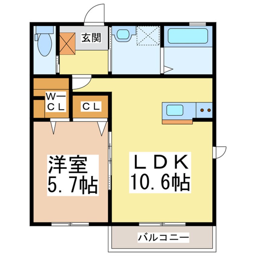 間取図 パルクハイムJ