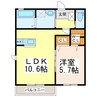 パルクハイムK 1LDKの間取り