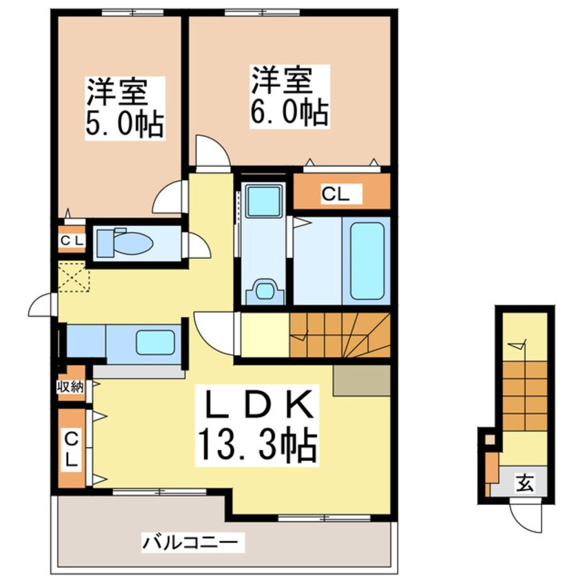 間取図 シャンパーニュB