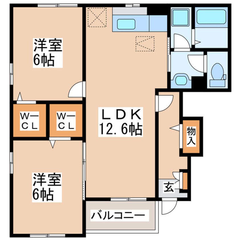 間取図 カーサ・ヴィオーラⅠ