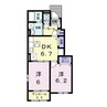 ALBAーCASA　Ⅴ 2DKの間取り